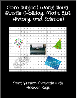 Core Subject Word Sleuth Bundle