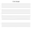 Cursive Practice Worksheets 25 Positive Daily Affirmations for Teens - Image 4