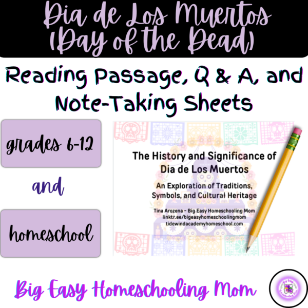 Dia de Los MuertosDay of the Dead Reading Passage, Q & A, and Note-Taking Sheets