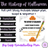 Thumbnail Cover Comprehensive Full Unit Study on The History of Halloween