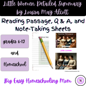 Cover Sheet - Little Women