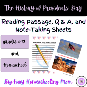 Thumbnail-Cover-The-History-of-Presidents-Day-Reading-Passage-Q-A-and-Note-Taking-Sheets