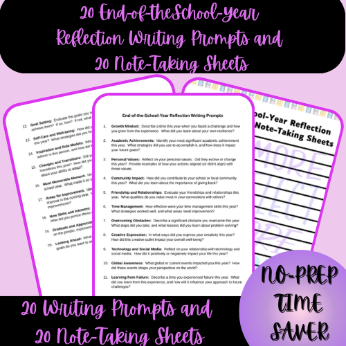 1-Thumbnail-Cover-20-End-of-the-School-Year-Reflection-Writing-Prompts-and-Note-Taking-Sheets