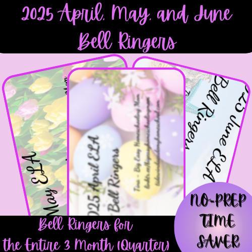 2025 April, May, and June Bell Ringers