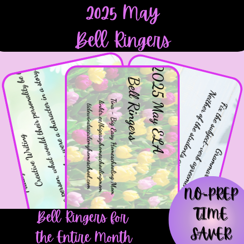 2025 May ELA Bell Ringers