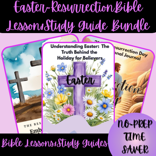Easter-Resurrection Bible Lesson-Study Guide Bundle