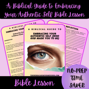 1 - Thumbnail Cover - A Biblical Guide to Embracing Your Authentic Self Bible Lesson