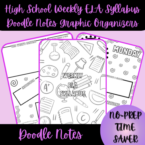 1 - Thumbnail Cover - Weekly ELA Syllabus Doodle Notes.png