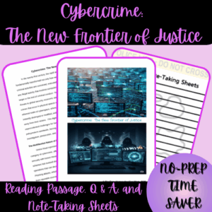 1-Thumbnail-Cover-Cybercrime-The-New-Frontier-of-Justice-Reading-Passage-Q-A-and-Note-Taking-Sheets.png