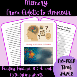 1-Thumbnail-Cover-Memory-From-Eidetic-to-Amnesia-Reading-Passage-Q-A-and-Note-Taking-Sheets.png