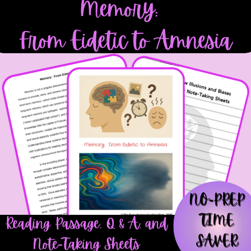 1-Thumbnail-Cover-Memory-From-Eidetic-to-Amnesia-Reading-Passage-Q-A-and-Note-Taking-Sheets.png