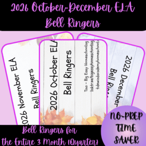 High School 2026 October-December ELA Bell Ringers (Quarter).zip